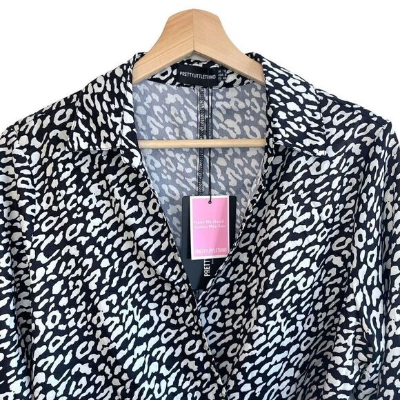 Pretty Little Thing Avalyn Animal Print Blouse - Picture 3 of 8